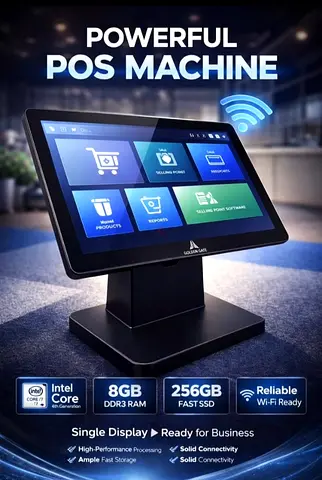 POS Machine - Intel Core, 8GB RAM, 256GB SSD, Wi‑Fi