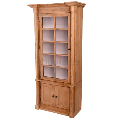 MOTIVO Bookcase – Servant Left, Acacia Natural