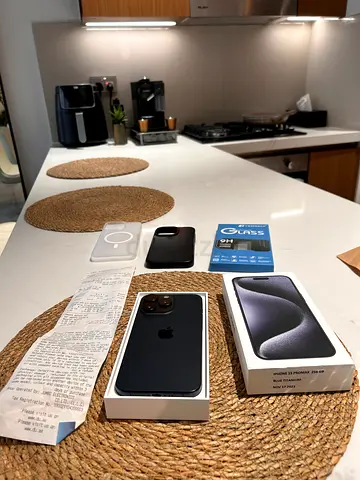 iPhone 15 Pro Max 256GB Blue Titanium – 1 Owner | Mint | Receipt + Box