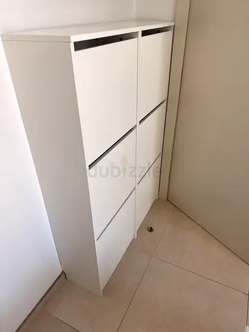 IKEA BISSA Shoe Cabinet, White