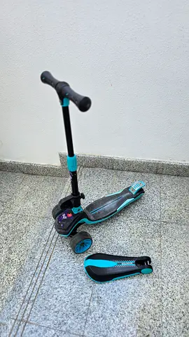 Child's 3-Wheel Adjustable Kick Scooter - Teal/Black,
