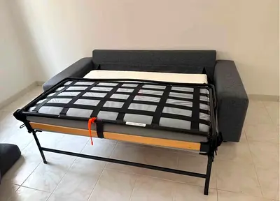 Grey seater Sofa Bed with Pull-out Mattress - Good Condition