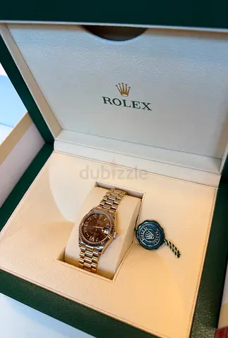 Rolex Datejust 31, ref. 278275, 18K Everose Gold, chocolate Roman dial with diamond-set VI, 2022.
