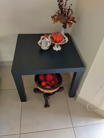 Sleek Black two set side tables