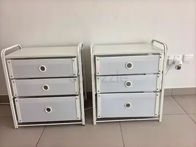 IKEA LOTE Chest of 3 Drawers (White) – 2 Available | Great Condition