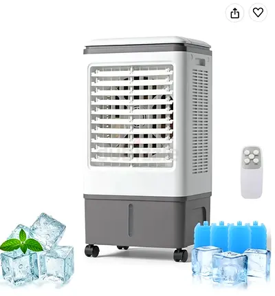 Portable Evaporative Air Cooler with Remote - White/Grey