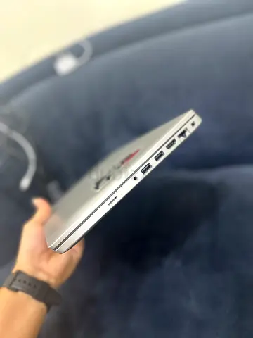Slim silver laptop — good condition, multiple USB ports