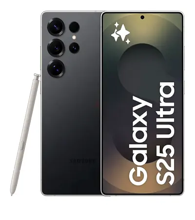 Samsung Galaxy S25 Ultra AI Phone, 256GB Storage, 12GB RAM, Titanium Black