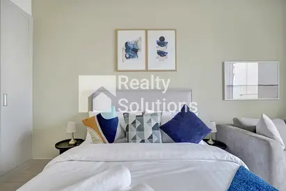 Fully Furnished Studio with Balcony & Community View in JVC