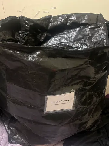 Black Size Medium Moving Bag