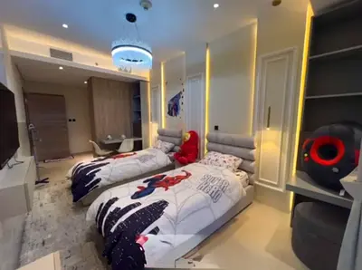 Luxury fabric single Bed Room(without mattress)