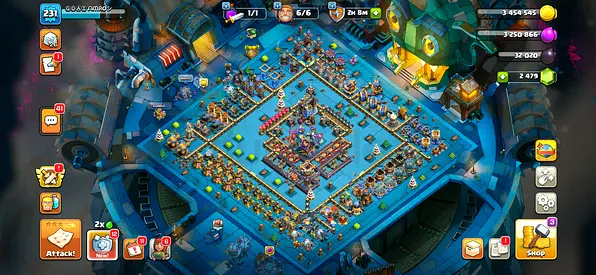 Clash of Clans Account - almost Maxed Home Village with 49 Heroes skins and many sceneries