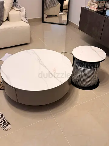 2 Round Nesting Coffee Tables with stool ,brand new from Pan Home , stool still in original wrapping
