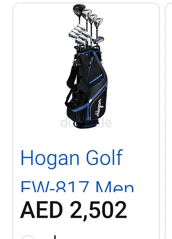 Hogan FW-817 Men’s Golf Club Set with Bag - Complete Set
