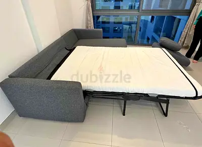 Excellent condition Ikea vimle grey color lshape sofa bed
