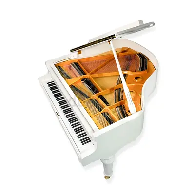 BRAND NEW HEINRICH HGP-152W Round Legs with Self Playing GRAND PIANO – WHITE