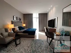 Furnished Studio | Modern Finish | Balcony & Open-Plan Layout
