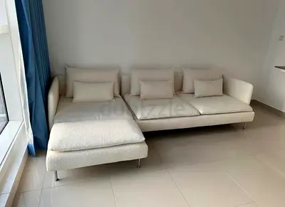 Available Ikea sodhram Lsahpe sofa