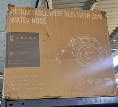 RETRACTABLE HOSE REEL WITH 35M WATER HOSE