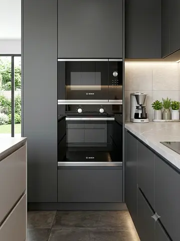 Bosch Latest Model 60cm Built-In Electric Oven & Microwave Set