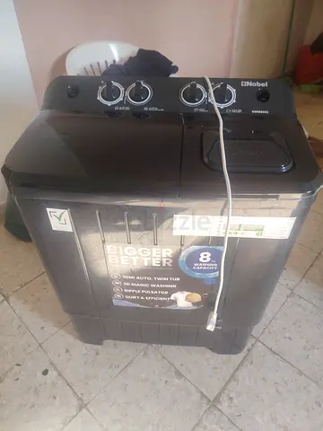 Nobel 8kg Semi-Auto Twin Tub Washing Machine - Good Working Condition