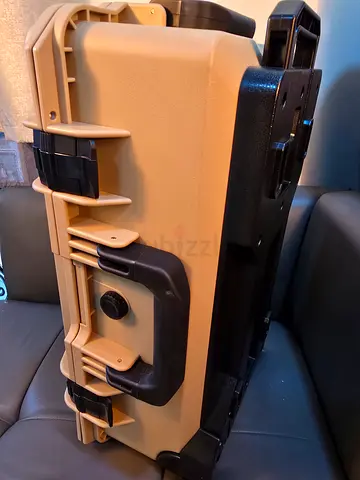DJI Camera Hard Case (Sand / Desert Tan) with Padded Dividers & Wheels