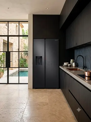 Samsung RS64R5331B4 Side-by-Side Refrigerator – 617L, Black | Delivery + Warranty