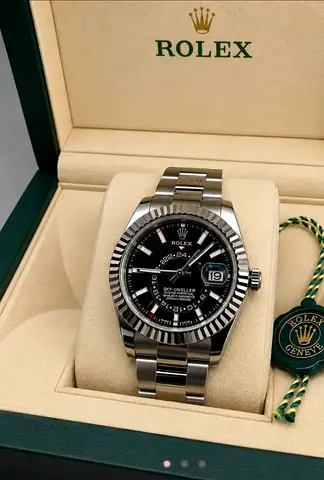 Rolex Sky-Dweller Stainless Steel Black Dial with Box