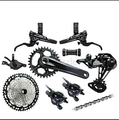 Shimano Deore XT M8100 Mountain Bike Groupset (Black) (1 x 12 Speed) (4-Piston Brakes)