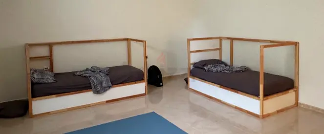 2 Ikea Kura children’s bed frames with tent