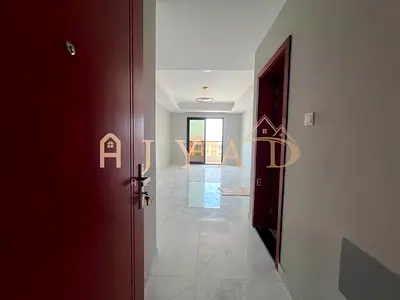 2BR + living room, no commission, annual rent in Al Mowaihat 3, Ajman. 1 month free, wardrobes, balcony, 6 payments, cheque deposit.