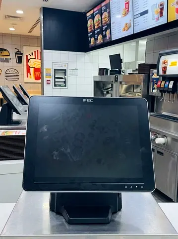 FEC Touchscreen POS Terminal with Stand – 15" Retail/Restaurant Monitor with life time software