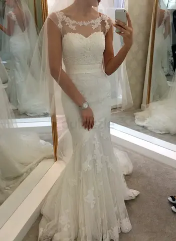 Tailor-Made Wedding Dress + Veil & Belt by BELJOUR COUTURE DESIGNER HOUSE