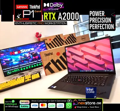 ThinkPad P1 Gen4 - i7 VPro+ RTX A2000 Nvidia - Ultra HD - DolbyVision - xps zbook Precision studio f