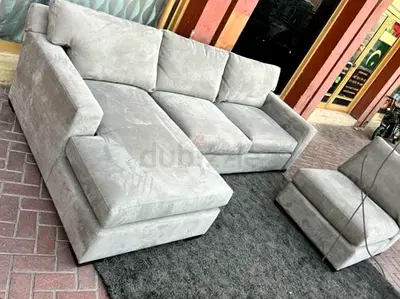 Crate&Barrel Axis feather filled L Shape Sofa perfect Condition