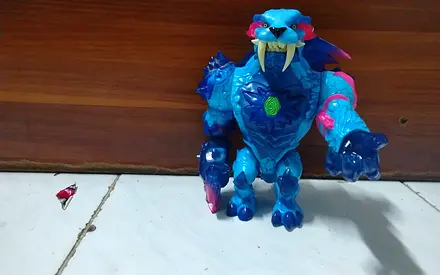 Blue Saber-Tooth Beast Action Figure - Single Toy Mr beast
