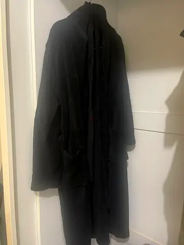 Black Size Medium Bathrobe