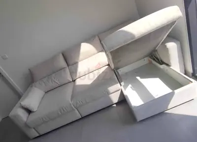 IKEA Esklstuna L shape Sofa Bed Beige
