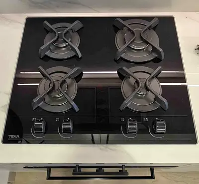 Teka Modern Gas Oven 60 cm and Gas Hob Set Premium Black Never Used