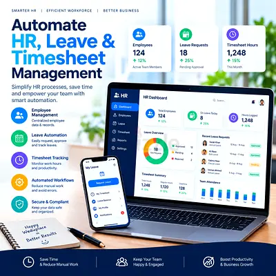 Automate HR, Leave & Timesheet Management