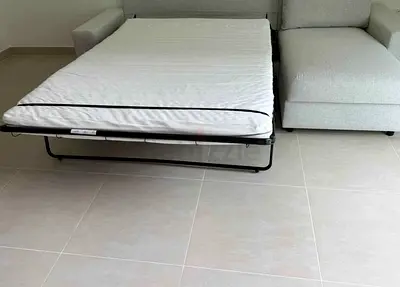 Sectional Sofa Bed with Pull-Out Mattress
