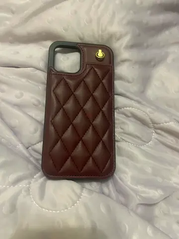 Burgundy With Wallet iPhone 12 Pro Max Phone Case