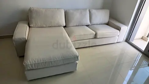 Perfect Condition Ikea kivik L shape sofa beige