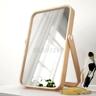Wooden Freestanding / wall mounting Mirror - 27x40 cm