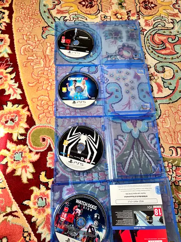 Collection of PS5 Games Hitman Spider-Man Cricket 24 Watch Dogs