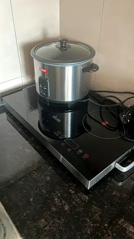 Small Stainless Steel Multi Cooker with Glass Lid - Used