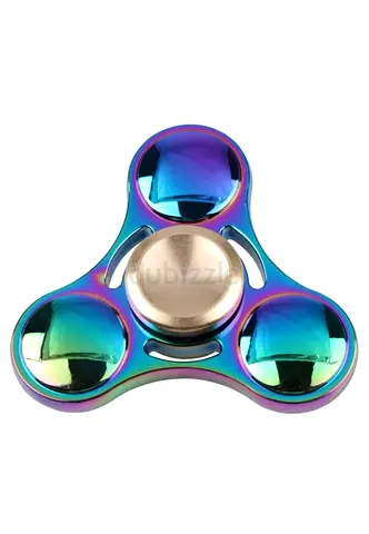 Tricolor Metal Fidget Spinner - Smooth Ceramic Bearing