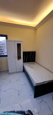 Single Bed with Mattress and Small Wardrobe - Good quality