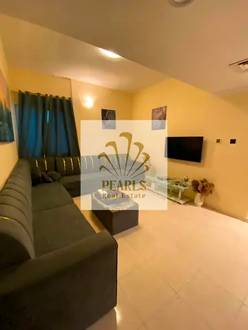 Furnished 1-Bedroom Apartment for Annual Rent in Orient Towers, Ajman, Free Gym and Swimming Pool, Free Parking, 2 Bathrooms, AED 34,000