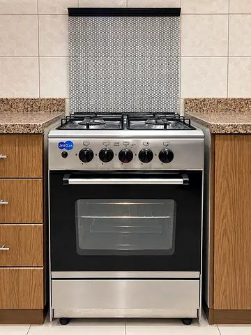 Gas and stove for sale.